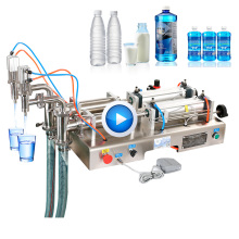 Bespacker Horizontal Semi Automatic Small Bottle Vial China Double Heads Liquid Filler Filling Machine